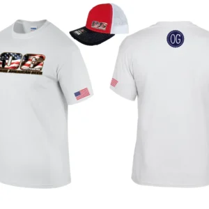 White OG True American Beer Shirt + Hat Combo - CHOOSE HAT COLOR!
